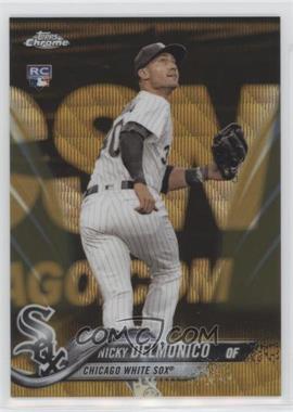 2018 Topps Chrome - [Base] - Gold Wave Refractor #90 - Nicky Delmonico /50