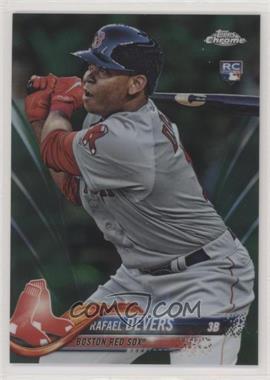 2018 Topps Chrome - [Base] - Green Refractor #25.1 - Rafael Devers (Swinging Bat) /99