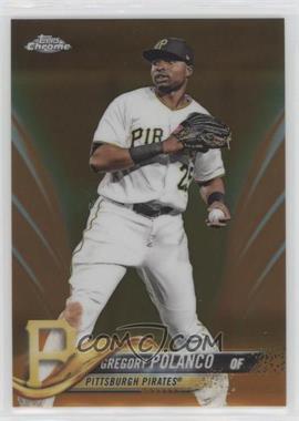 2018 Topps Chrome - [Base] - Orange Refractor #28 - Gregory Polanco /25