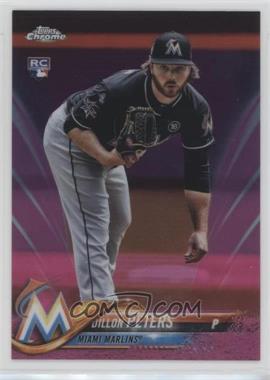 2018 Topps Chrome - [Base] - Pink Refractor #122 - Dillon Peters