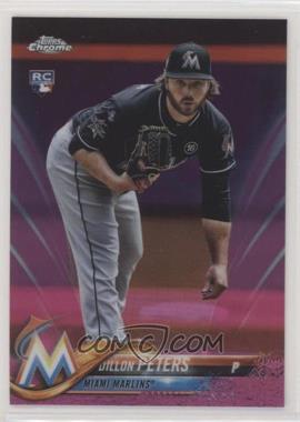 2018 Topps Chrome - [Base] - Pink Refractor #122 - Dillon Peters