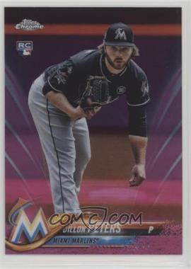 2018 Topps Chrome - [Base] - Pink Refractor #122 - Dillon Peters