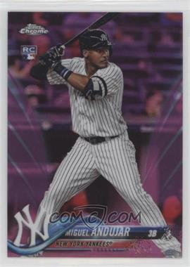 2018 Topps Chrome - [Base] - Pink Refractor #14 - Miguel Andujar