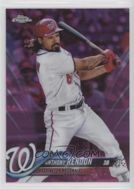 2018 Topps Chrome - [Base] - Pink Refractor #165 - Anthony Rendon