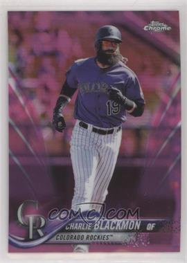 2018 Topps Chrome - [Base] - Pink Refractor #194 - Charlie Blackmon