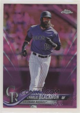 2018 Topps Chrome - [Base] - Pink Refractor #194 - Charlie Blackmon