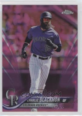 2018 Topps Chrome - [Base] - Pink Refractor #194 - Charlie Blackmon