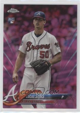 2018 Topps Chrome - [Base] - Pink Refractor #42 - Lucas Sims