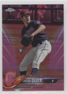 2018 Topps Chrome - [Base] - Pink Refractor #55 - Trevor Bauer