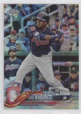 2018 Topps Chrome - [Base] - Prism Refractor #189 - Jose Ramirez