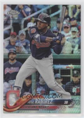 2018 Topps Chrome - [Base] - Prism Refractor #189 - Jose Ramirez