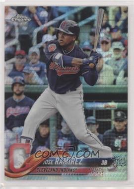 2018 Topps Chrome - [Base] - Prism Refractor #189 - Jose Ramirez