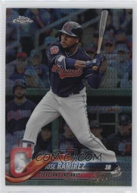 2018 Topps Chrome - [Base] - Prism Refractor #189 - Jose Ramirez