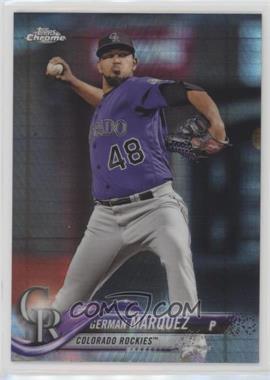 2018 Topps Chrome - [Base] - Prism Refractor #80 - German Marquez