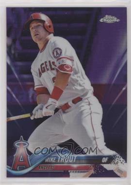 2018 Topps Chrome - [Base] - Purple Refractor #100 - Mike Trout /299 - Courtesy of COMC.com