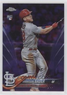 2018 Topps Chrome - [Base] - Purple Refractor #40 - Harrison Bader /299