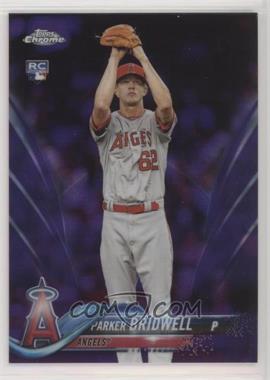 2018 Topps Chrome - [Base] - Purple Refractor #77 - Parker Bridwell /299