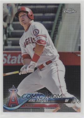 2018 Topps Chrome - [Base] - Refractor #100.1 - Mike Trout (Batting)