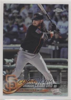 2018 Topps Chrome - [Base] - Refractor #111 - Brandon Crawford