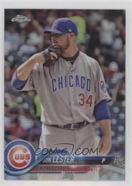 2018 Topps Chrome - [Base] - Refractor #191 - Jon Lester