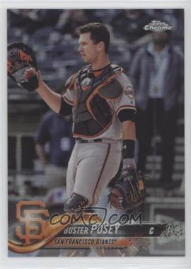 2018 Topps Chrome - [Base] - Refractor #29.1 - Buster Posey (Catching Gear)