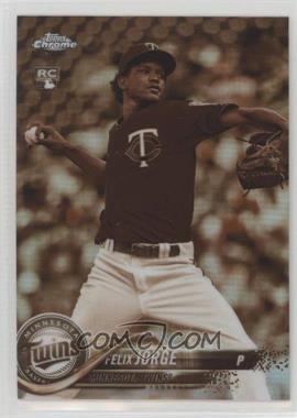 2018 Topps Chrome - [Base] - Sepia Refractor #127 - Felix Jorge