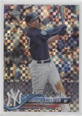 2018 Topps Chrome - [Base] - X-Fractor #186 - Giancarlo Stanton