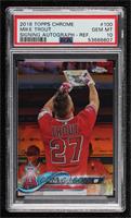 SP Base Refractor - Image Variation - Mike Trout (Signing Autograph) [PSA …