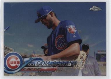 2018 Topps Chrome - [Base] #50.2 - SP Base Refractor - Photo Variation - Kris Bryant (Signing Autograph)