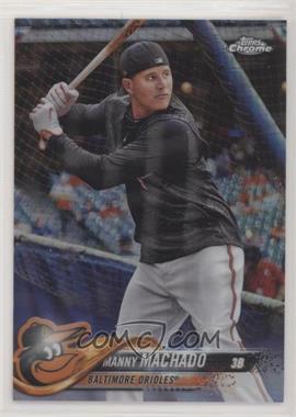 2018 Topps Chrome - [Base] #94.2 - SP Base Refractor - Image Variation - Manny Machado (Batting Practice)