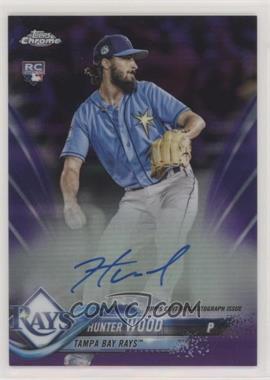 2018 Topps Chrome - Rookie Autographs - Purple Refractor #RA-HW - Hunter Wood /250