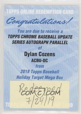 2018 Topps Chrome Update - Target Exclusive Autographs #ACBU-DC - Dylan Cozens