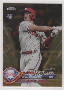 2018 Topps Chrome Update - Target Exclusive [Base] - Gold Refractor #HMT30 - Rookie Debut - Scott Kingery /50