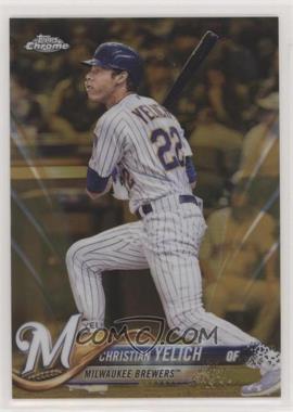 2018 Topps Chrome Update - Target Exclusive [Base] - Gold Refractor #HMT47 - Christian Yelich /50