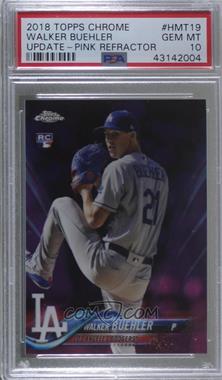 2018 Topps Chrome Update - Target Exclusive [Base] - Pink Refractor #HMT19 - Walker Buehler [PSA 10 GEM MT]