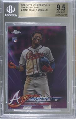 2018 Topps Chrome Update - Target Exclusive [Base] - Pink Refractor #HMT25 - Ronald Acuna Jr. [BGS 9.5 GEM MINT]