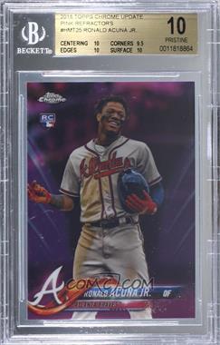 2018 Topps Chrome Update - Target Exclusive [Base] - Pink Refractor #HMT25 - Ronald Acuna Jr. [BGS 10 PRISTINE]