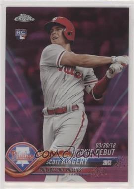 2018 Topps Chrome Update - Target Exclusive [Base] - Pink Refractor #HMT30 - Rookie Debut - Scott Kingery