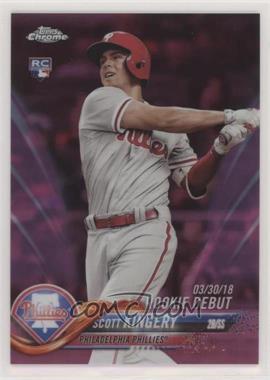 2018 Topps Chrome Update - Target Exclusive [Base] - Pink Refractor #HMT30 - Rookie Debut - Scott Kingery