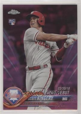 2018 Topps Chrome Update - Target Exclusive [Base] - Pink Refractor #HMT30 - Rookie Debut - Scott Kingery