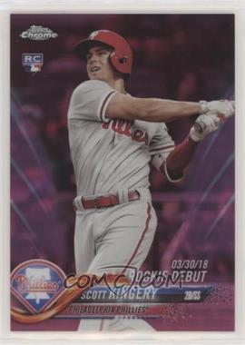 2018 Topps Chrome Update - Target Exclusive [Base] - Pink Refractor #HMT30 - Rookie Debut - Scott Kingery