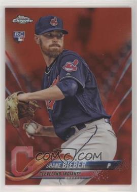 2018 Topps Chrome Update - Target Exclusive [Base] - Red Refractor #HMT59 - Shane Bieber /25