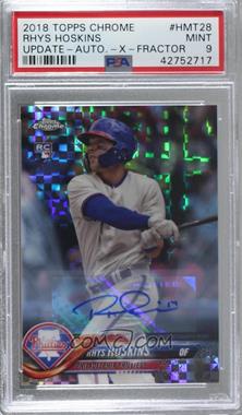 2018 Topps Chrome Update - Target Exclusive [Base] - X-Fractor Autographs #HMT28 - Rhys Hoskins /125 [PSA 9 MINT]