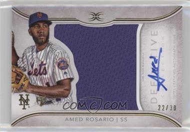 2018 Topps Definitive Collection - Autograph Relic Collection #ARC-ARO - Amed Rosario /30