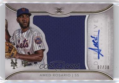 2018 Topps Definitive Collection - Autograph Relic Collection #ARC-ARO - Amed Rosario /30