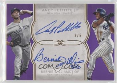 2018 Topps Definitive Collection - Dual Autograph Collection - Purple #DAC-PW - Bernie Williams, Andy Pettitte /5