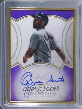 2018 Topps Definitive Collection - Framed Autograph Collection - Purple #DCFA-OS - Ozzie Smith /10