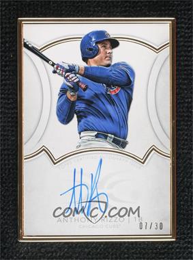 2018 Topps Definitive Collection - Framed Autograph Collection #DCFA-AR - Anthony Rizzo /30