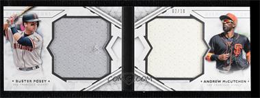 2018 Topps Diamond Icons - Dual Player Dual Relic Book #DPDR-BA - Andrew McCutchen, Buster Posey /10