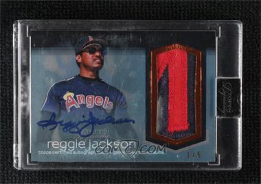 2018 Topps Dynasty - Autograph Patches - Blue #AP-RJX7 - Reggie Jackson /5 [Uncirculated]